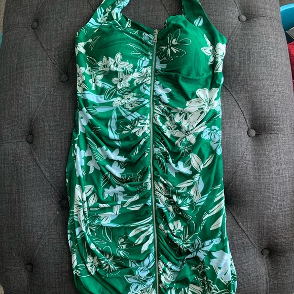 Guess Emerald Green zipper Dress - Picture 2 of 3